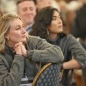 Kristina Crowson and Myra Dionne attending the Vancouver Island 2024 Economic Summit.